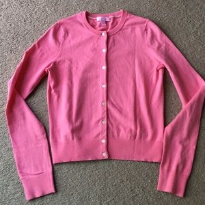 Lilly Pulitzer cardigan sz S pink knit cotton